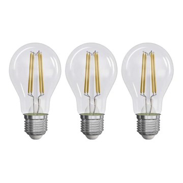 SET 3x LED Žarulja FILAMENT A60 E27/3,8W/230V 2700K Energetski razred A