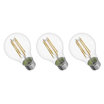 SET 3x LED Žarulja FILAMENT A60 E27/3,8W/230V 4000K Energetski razred A