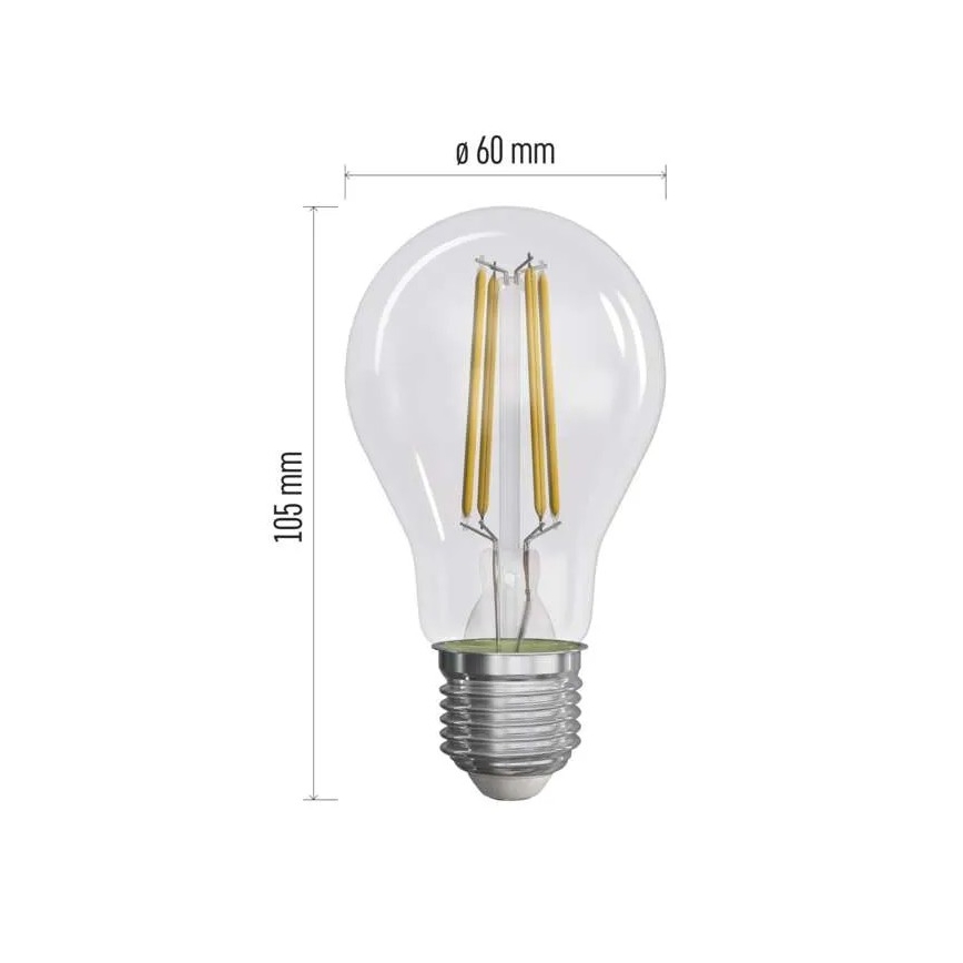 SET 3x LED Žarulja FILAMENT A60 E27/3,8W/230V 4000K Energetski razred A