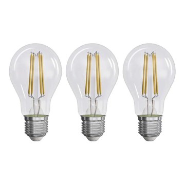 SET 3x LED Žarulja FILAMENT A60 E27/5W/230V 2700K Energetski razred A