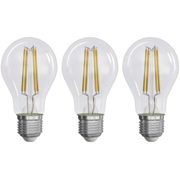 SET 3x LED Žarulja FILAMENT A60 E27/5W/230V 2700K