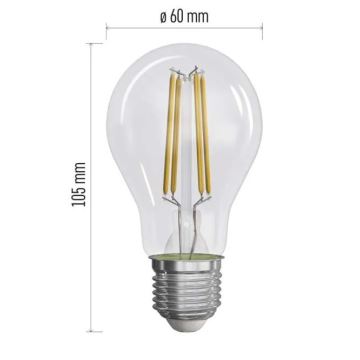 SET 3x LED Žarulja FILAMENT A60 E27/5W/230V 2700K