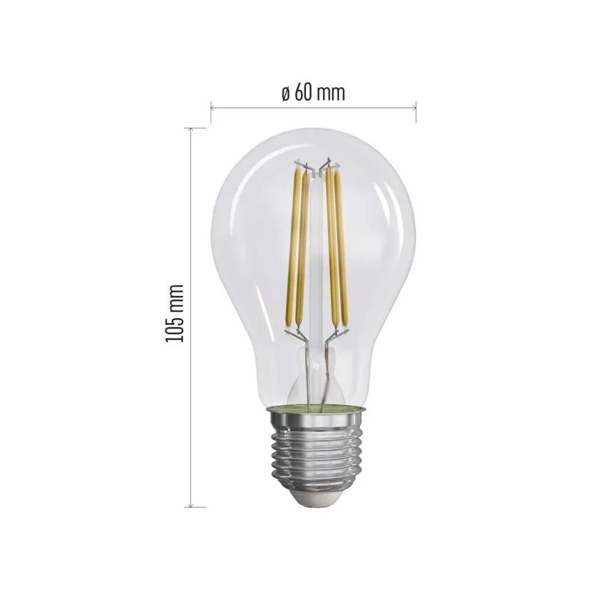 SET 3x LED Žarulja FILAMENT A60 E27/5W/230V 2700K