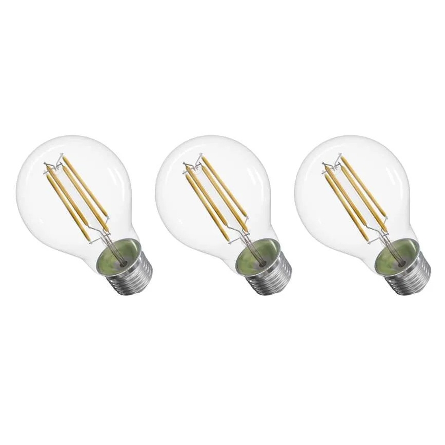 SET 3x LED Žarulja FILAMENT A60 E27/5W/230V 4000K Energetski razred A