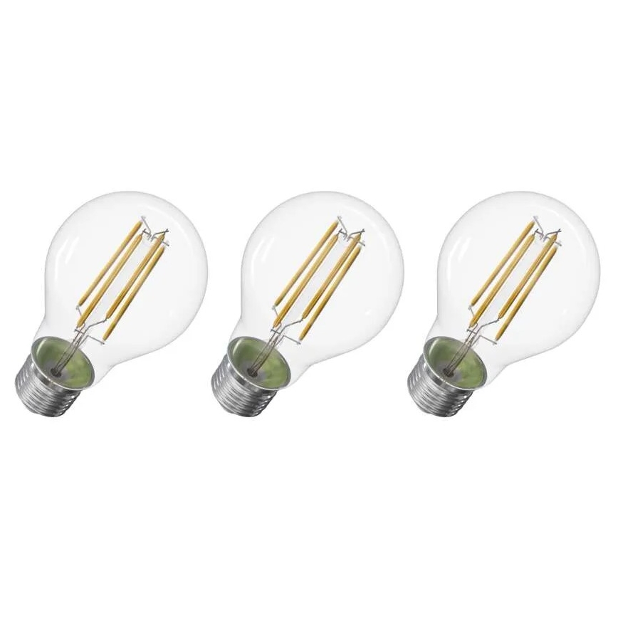 SET 3x LED Žarulja FILAMENT A60 E27/5W/230V 4000K Energetski razred A