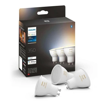 SET 3xLED Prigušiva žarulja Philips Hue WHITE AMBIANCE GU10/4,3W/230V 2200-6500