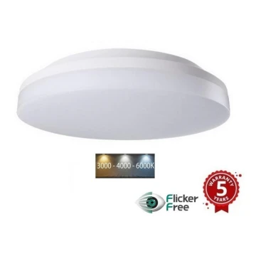 Sinclair - LED Nadgradna svjetiljka LED/18W/230V 3000K/4000K/6000K IP54 bijela