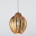 SIRU - Luster na sajli FOGLIA ORO 1xE27/60W/230V pr. 25 cm zlatna murano staklo/zlatna