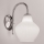 SIRU - Zidna lampa LONDON 1xE27/60W/230V bijela/sjajni krom murano staklo
