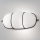 SIRU - Zidna svjetiljka CAGE 1xGX53/10W/230V 22 cm crna/bijela murano staklo