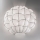 SIRU - Zidna svjetiljka POUFF 1xE27/60W/230V krom/bijela murano staklo