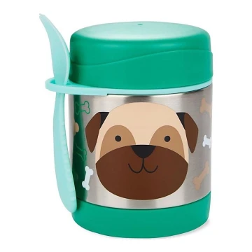 Skip Hop - Termo posuda za hranu sa žlicom/vilicom ZOO 325 ml mops