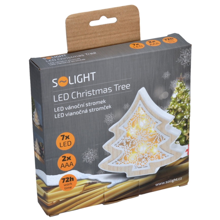 LED Božićna dekoracija 6xLED/2xAAA drvce