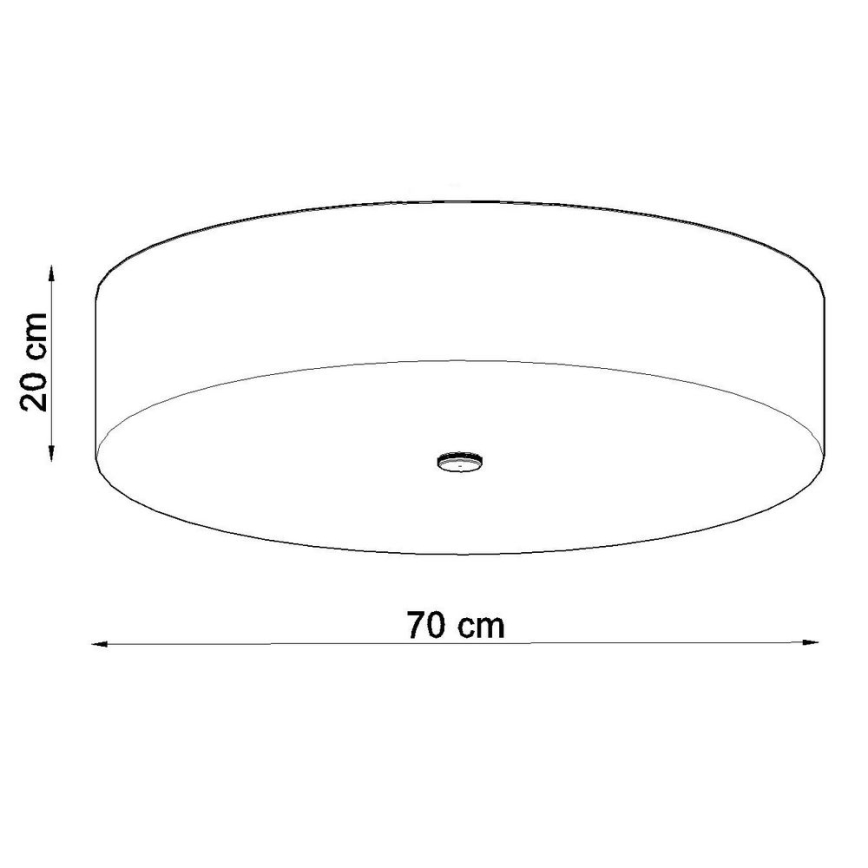 Stropna svjetiljka SKALA 6xE27/60W/230V pr. 70 cm bijela