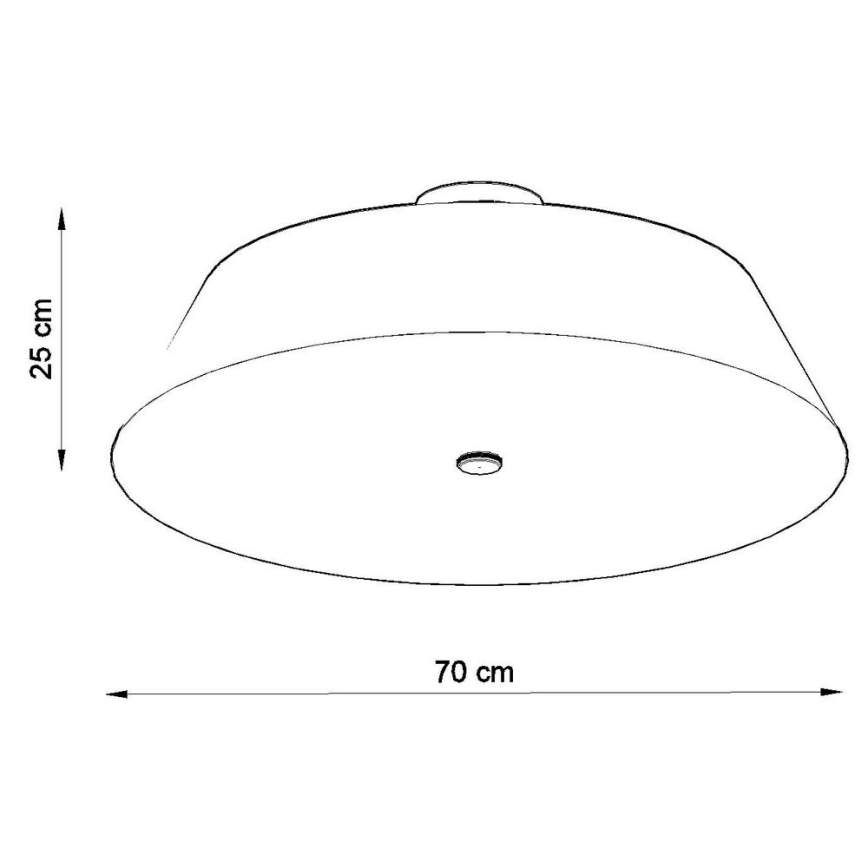 Stropna svjetiljka VEGA 5xE27/60W/230V pr. 70 cm crna