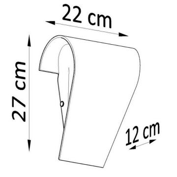 Zidna svjetiljka CLINO 1xE27/46W/230V