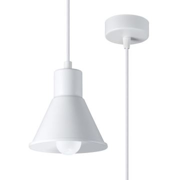 Luster na sajli TALEJA 1xE27/60W/230V bijela