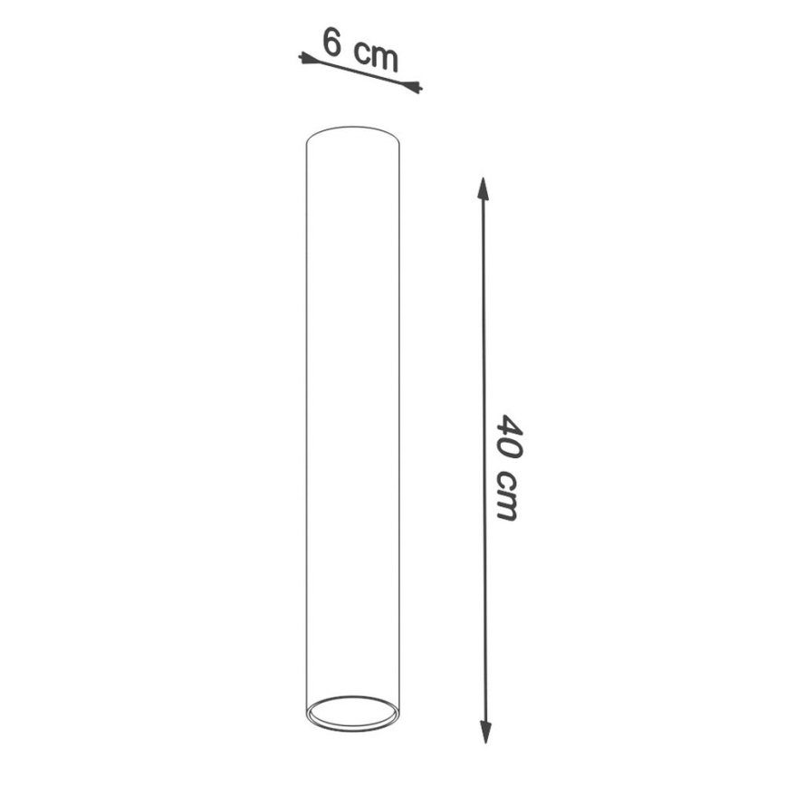 Reflektorska svjetiljka LAGOS 1xGU10/40W/230V 40 cm crna