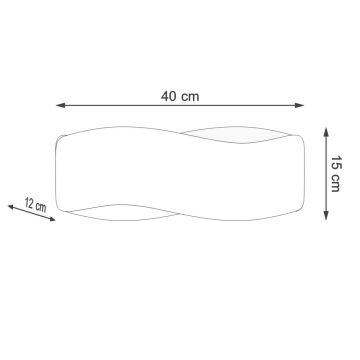 Zidna svjetiljka TILA 2xG9/40W/230V 40 cm bijela