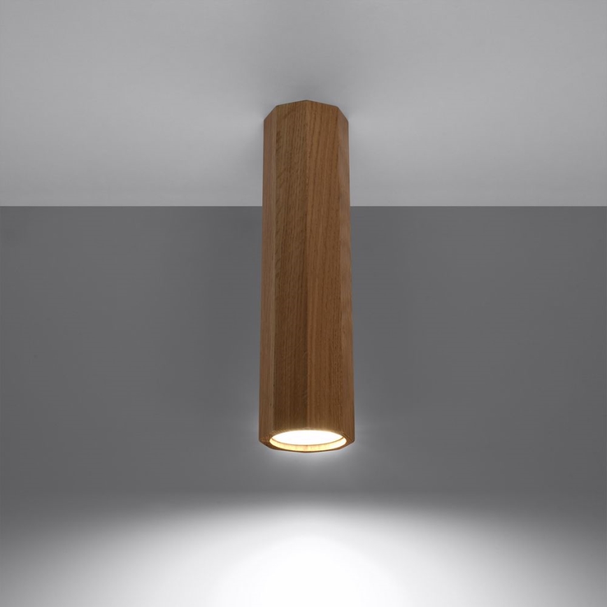 Reflektorska svjetiljka ZEKE 1xGU10/40W/230V 30 cm hrast