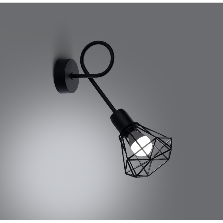 Zidna svjetiljka ARTEMIS 1xE14/40W/230V crna