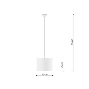 Dječji luster na sajli UNICORN 1xE27/15W/230V pr. 30 cm jednorog