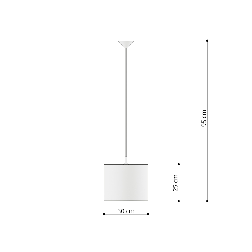 Dječji luster na sajli UNICORN 1xE27/15W/230V pr. 30 cm jednorog