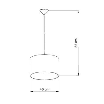 Dječji luster na sajli OWLS 1xE27/15W/230V pr. 40 cm