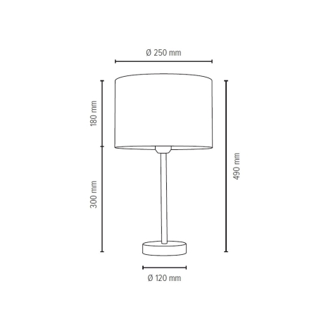 Stolna lampa SCARLETT 1xE27/40W/230V – FSC certificirano
