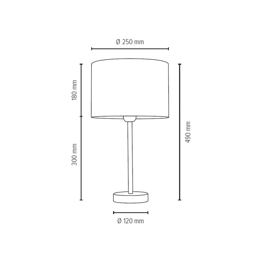 Stolna lampa SCARLETT 1xE27/40W/230V – FSC certificirano