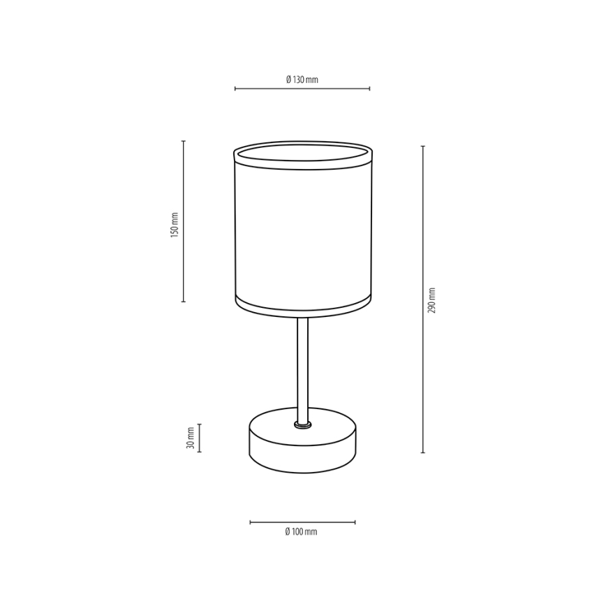 Stolna lampa BOHO 1xE27/25W/230V hrast – FSC certificirano