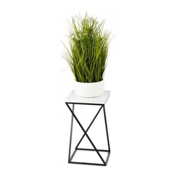 Stalak za cvijeće LOFT 40x24 cm crna/bijela