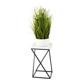 Stalak za cvijeće LOFT 40x24 cm crna/bijela