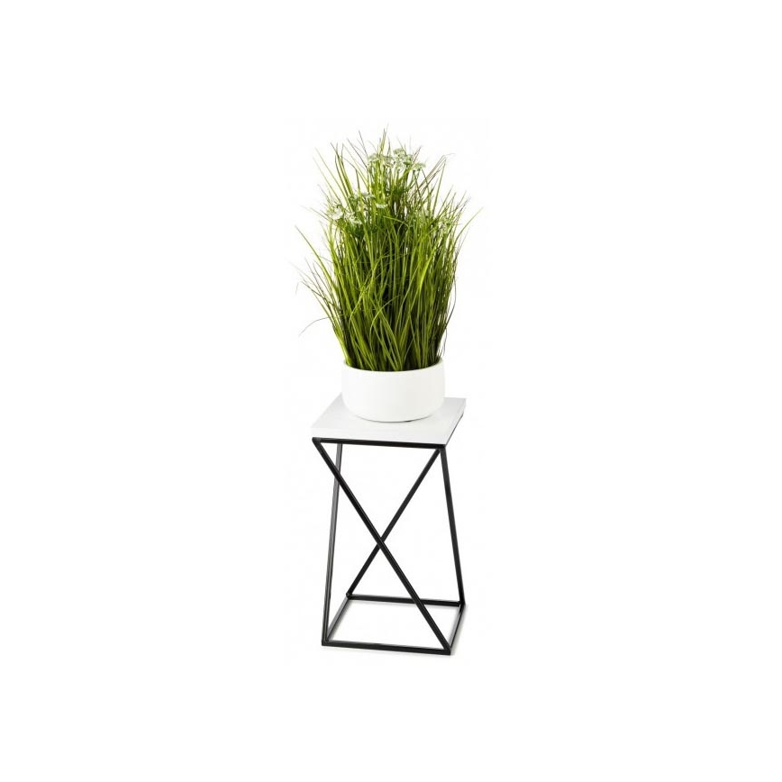 Stalak za cvijeće LOFT 40x24 cm crna/bijela