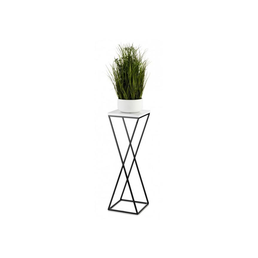 Stalak za cvijeće LOFT 70x24 cm crna/bijela