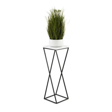 Stalak za cvijeće LOFT 70x24 cm crna/bijela