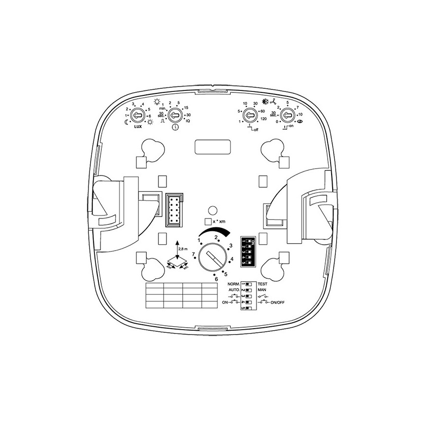 Steinel 002770 - Detektor prisutnosti IR Quattro HD 24m COM2 bijela