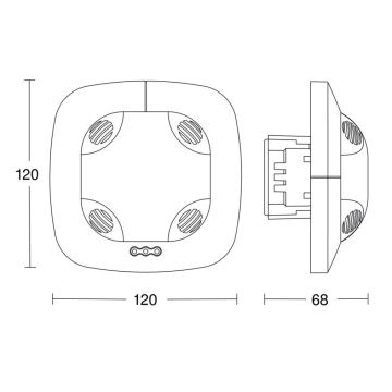 Steinel 057534 - Detektor prisutnosti US 360 DALI-2 bijela