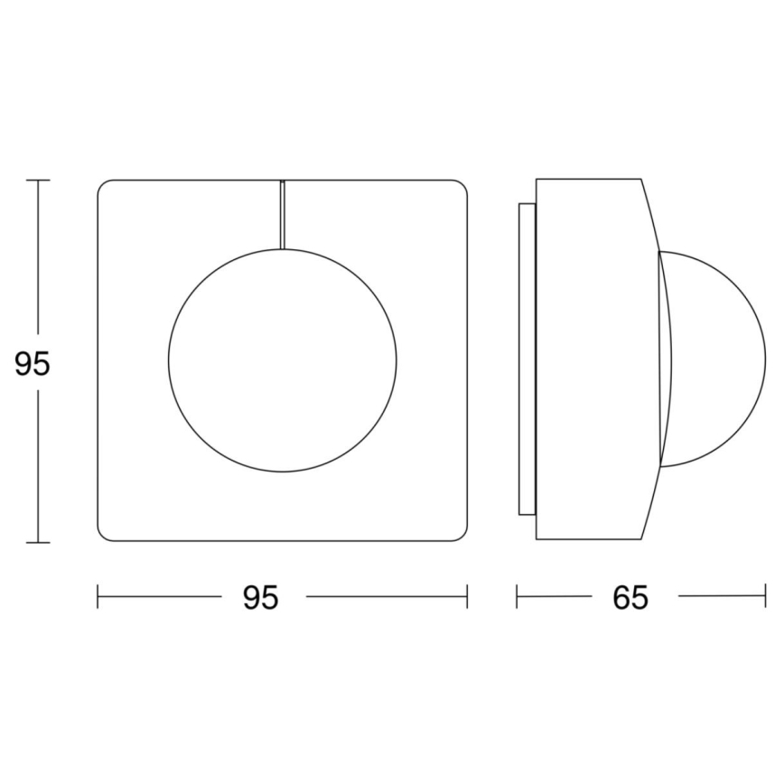 Steinel 058135 - Senzor pokreta IS 3180 V3 KNX IP54 uglast bijela