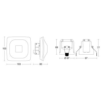 Steinel 079437 - Detektor prisutnosti HF 360-2 KNX bijela