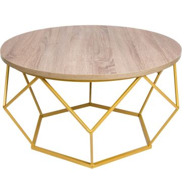 Stolić za kavu DIAMOND 40x70 cm zlatna/smeđa