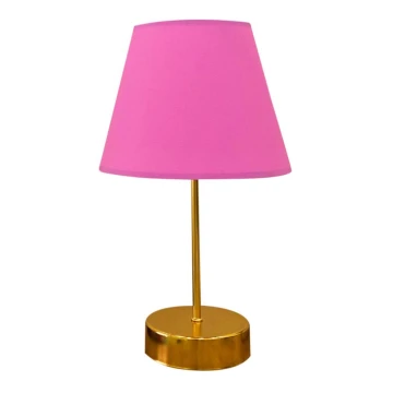 Stolna lampa 1xE27/60W/230V ružičasta/bakrena