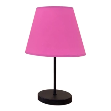 Stolna lampa 1xE27/60W/230V ružičasta/crna