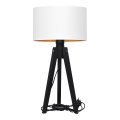 Stolna lampa ALBA 1xE27/60W/230V bijela/zlatna/bor