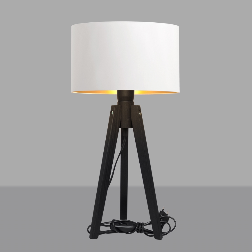 Stolna lampa ALBA 1xE27/60W/230V bijela/zlatna/bor