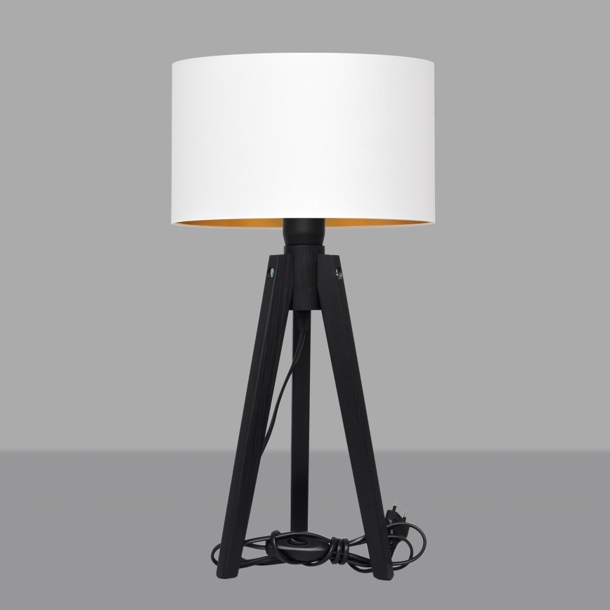 Stolna lampa ALBA 1xE27/60W/230V bijela/zlatna/bor