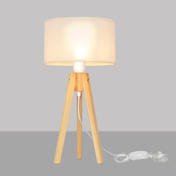 Stolna lampa ALBA 1xE27/60W/230V krem/bor