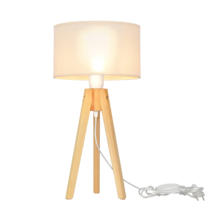 Stolna lampa ALBA 1xE27/60W/230V krem/bor