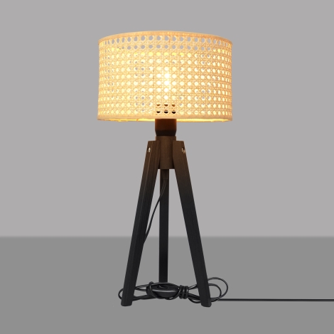 Stolna lampa ALBA 1xE27/60W/230V ratan/bor