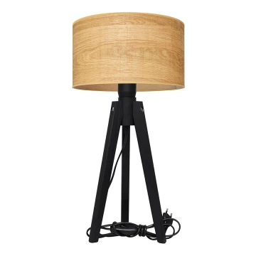 Stolna lampa ALBA 1xE27/60W/230V smeđa/hrast
